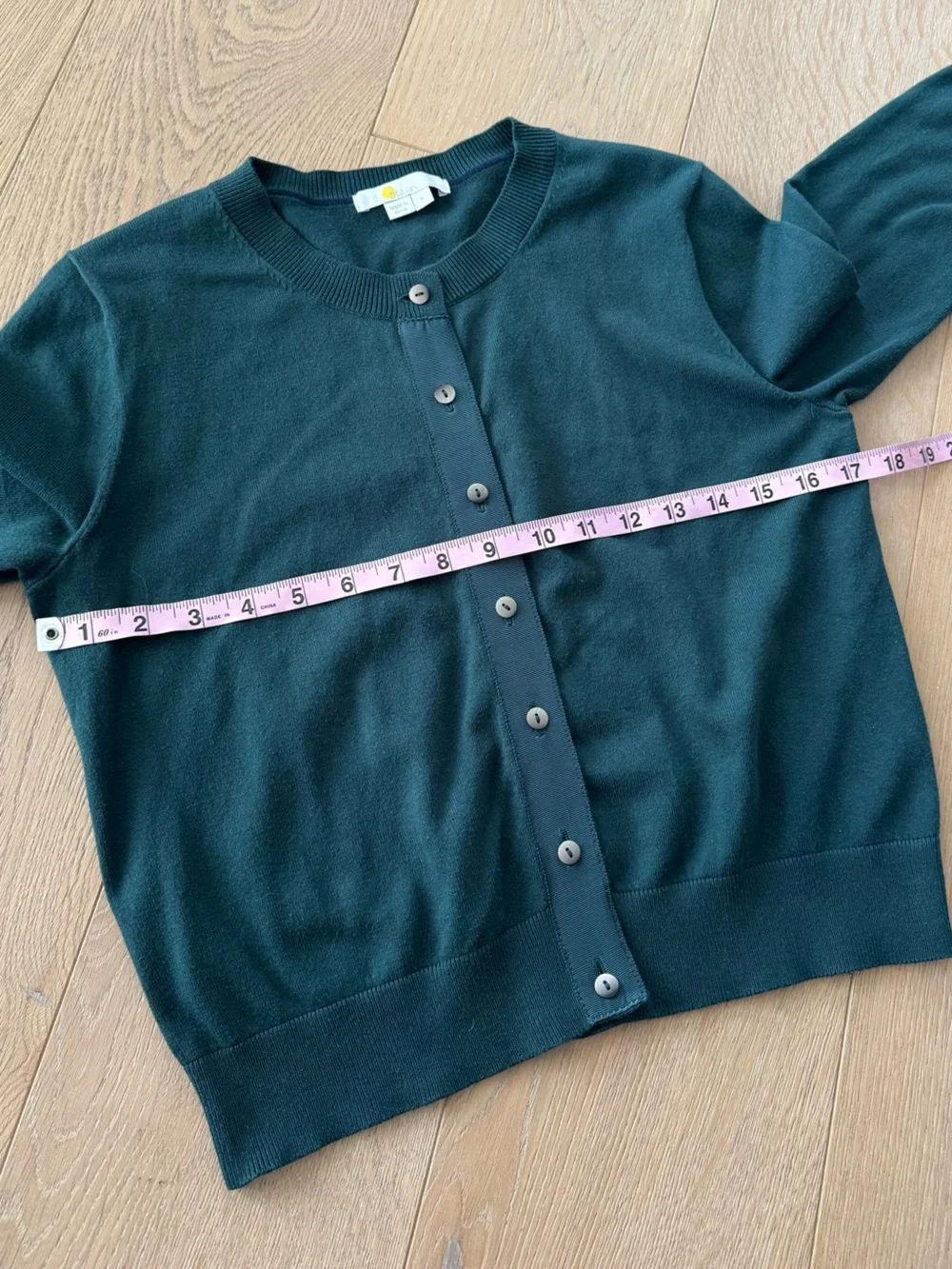 Boden Amelia Crop Cardigan Dark Green Size Small - Picture 8 of 11
